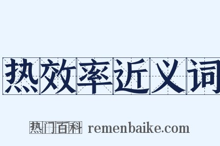 热效率近义词是什么意思的图片